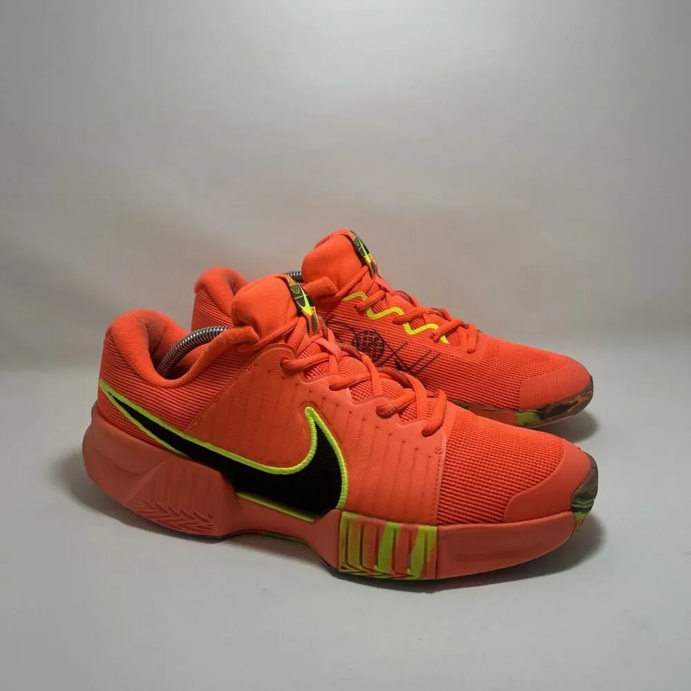 Nike Zoom Challenge Pickleball Shoes Hyper Orange Volt FQ4154-800 Men Size 11